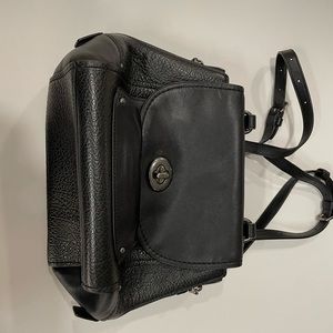 black coach backpack purse